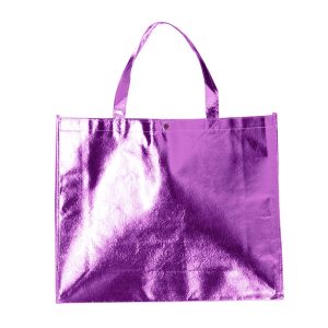Sacola Em Tnt Revestida C/ Plastico — Roxo