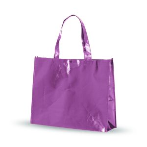 Sacola Em Tnt Revestida C/ Plastico — Roxo