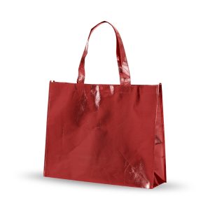 Sacola Em Tnt Revestida C/ Plastico — Vermelho