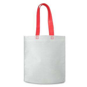 Sacola Tnt — Branco / Vermelho