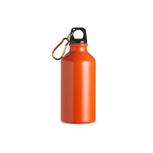 Squeeze Alumínio 420ml — Laranja / Preto