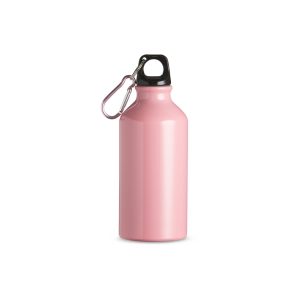 Squeeze Alumínio 420ml — Rosa / Preto