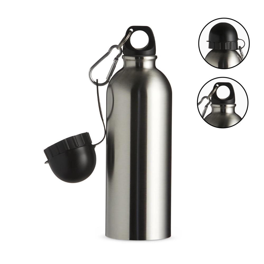 Squeeze Inox 500ml C/ Bico E Mosquetão - Imagem 3