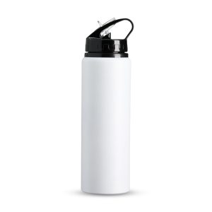 Squeeze Alumínio 800ml — Branco / Preto