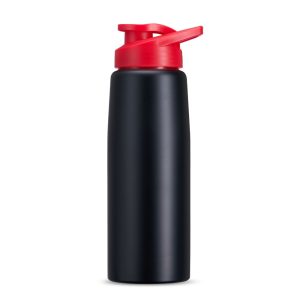 Squeeze Inox 880ml — Preto / Vermelho