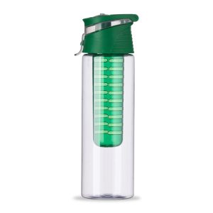 Squeeze Plástico 700ml Com Infusor — Transparente / Verde (13764B-VDE)