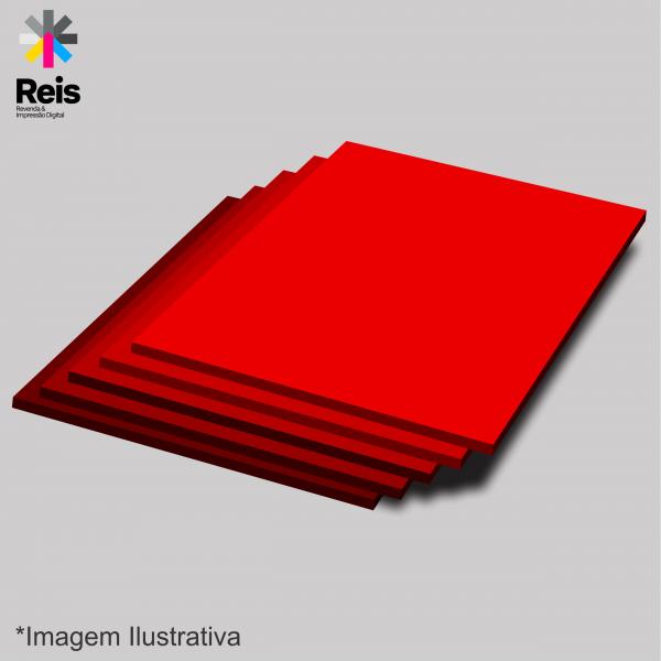 Acrílico 3mm vermelho