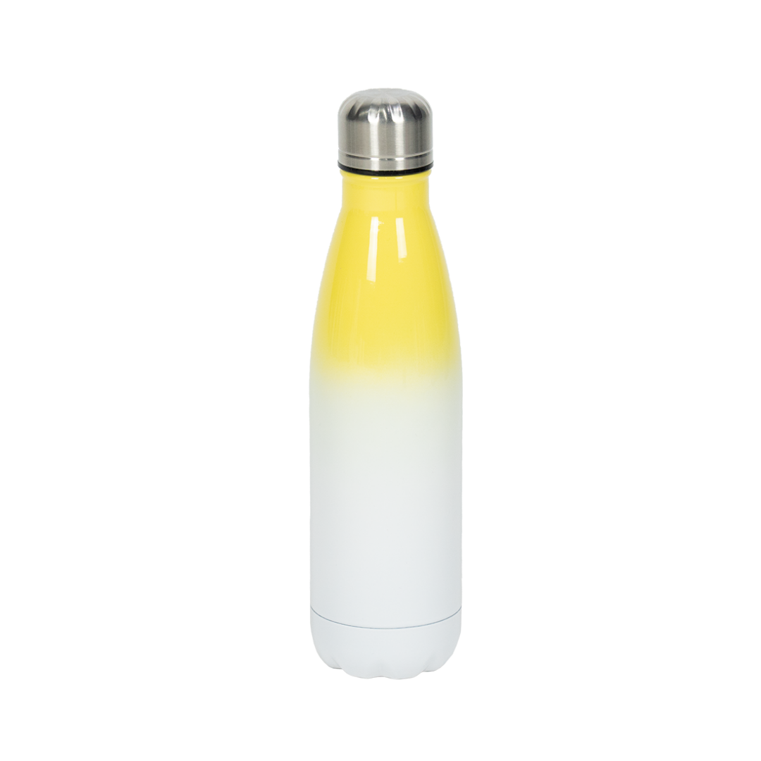 Garrafa Térmica Personalizada Bicolor Amarelo 500 ml
