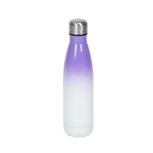 Garrafa Térmica Personalizada Bicolor Lilás 500 ml - vista frontal