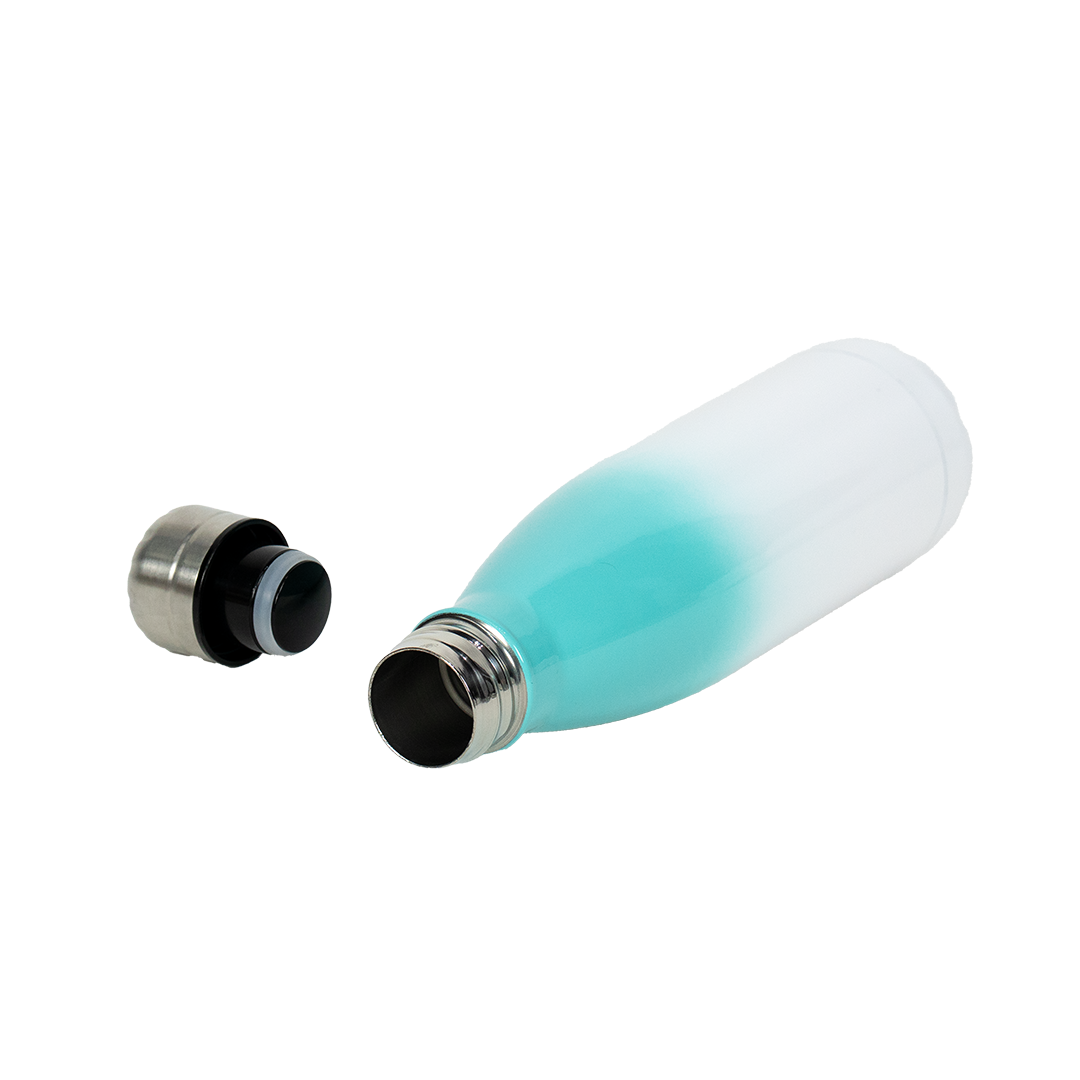 Garrafa Térmica Personalizada Bicolor Verde 500 ml