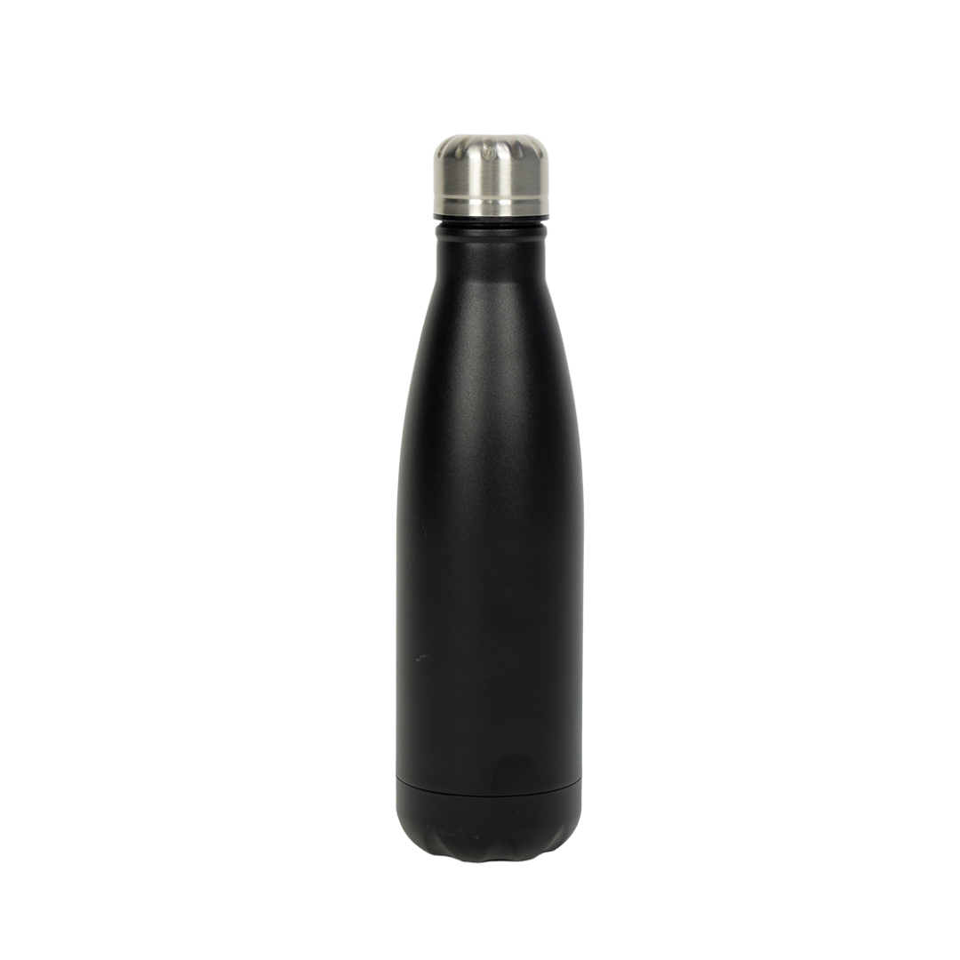 Garrafa Térmica Personalizada Estilo Cola Preto Fosco 500 ml