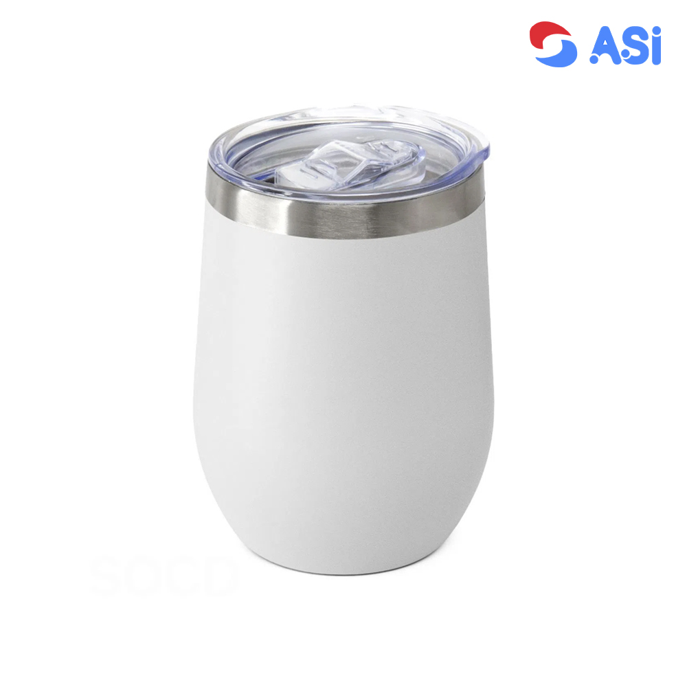 Copo Térmico Personalizado Tampa Acrílica Branco 350 ml - detalhe