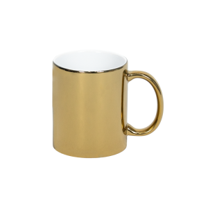 Caneca Personalizada Cromada Dourado 325 ml