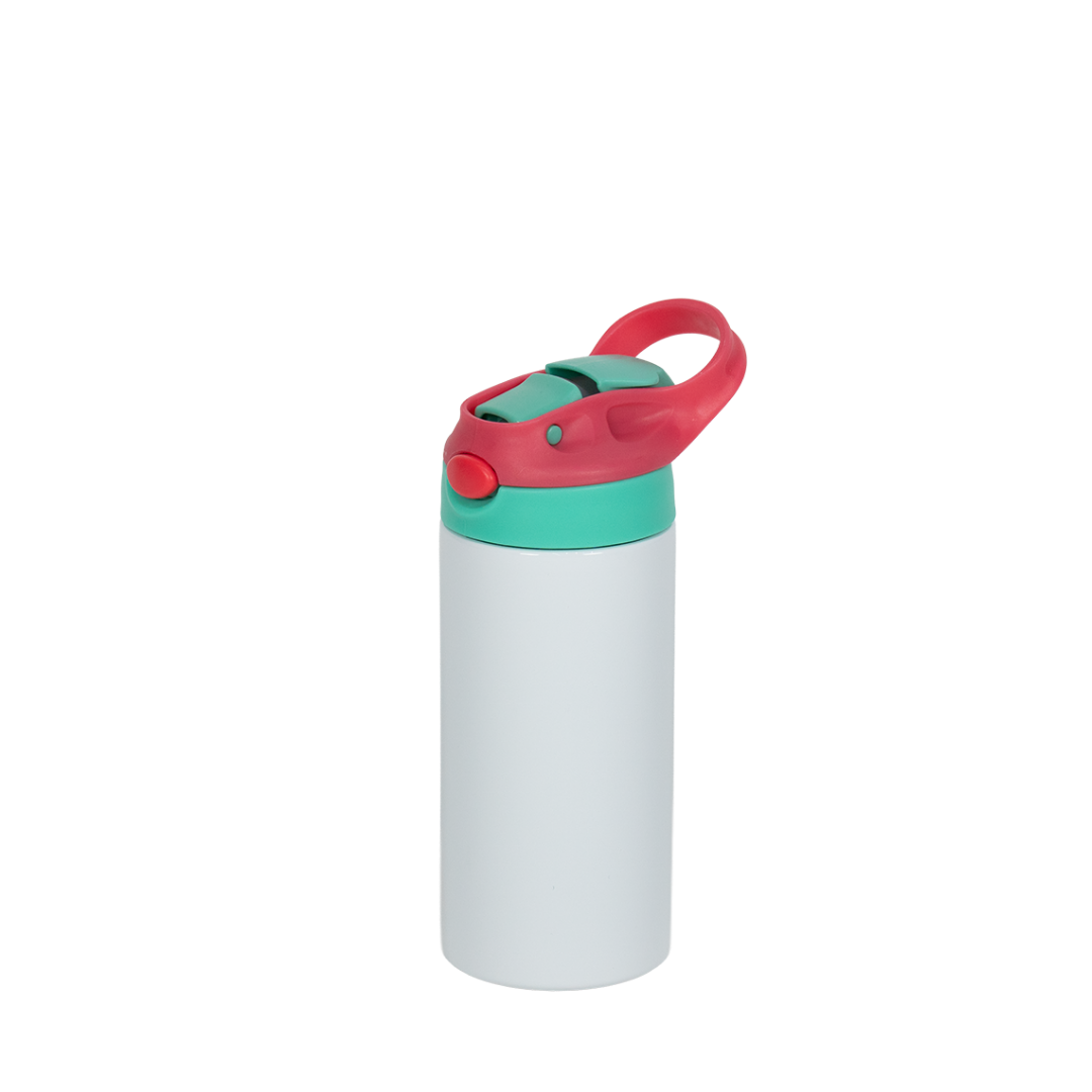 Garrafa Térmica Kids Personalizada Rosa Escuro e Verde Menta 350 ml - vista frontal