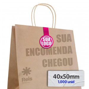 Lacre Fecha Sacola 1.000 unidades 40x50mm