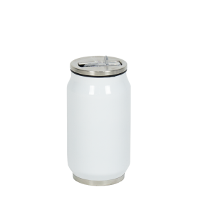 Copo Térmico Personalizado Estilo Lata Branco 300 ml