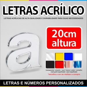 Letra de Acrílico - 20cm