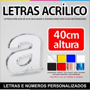Letra de Acrílico - 40cm