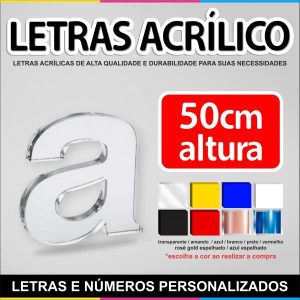 Letra de Acrílico - 50cm