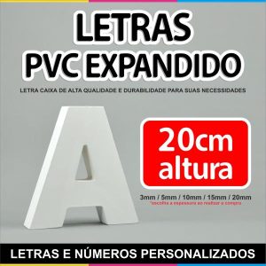 Letra de PVC Expandido - 20cm