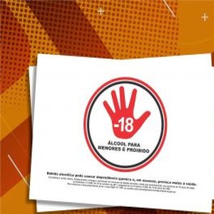 Placa - Proibida venda bebida para menores - 2 unidades