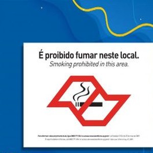 Placa - Proibido fumar nesse local - 1 unidade
