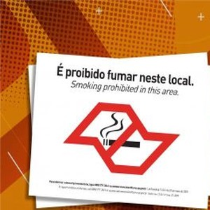 Placa - Proibido fumar nesse local - 2 unidades