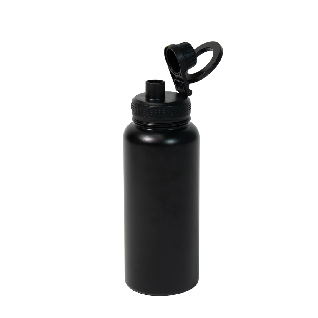Garrafa Térmica Personalizada Suporte Magnético Preto Fosco 1 L